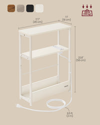 Narrow Side Table With Charging Station - product photo 06