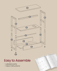 Narrow Side Table With Charging Station - product photo 07