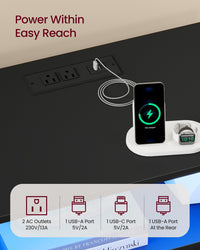 Nightstand With Charging Station, LED Lights - product photo 03