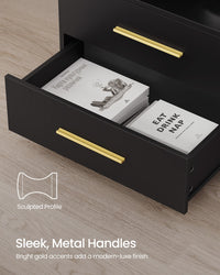 Nightstand With Charging Station, LED Lights - product photo 48