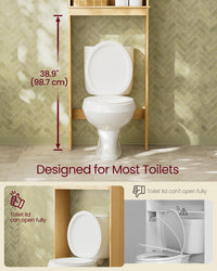 Over The Toilet Storage Cabinet, 23.6-Inch Wide Mid Century Modern - product photo 10