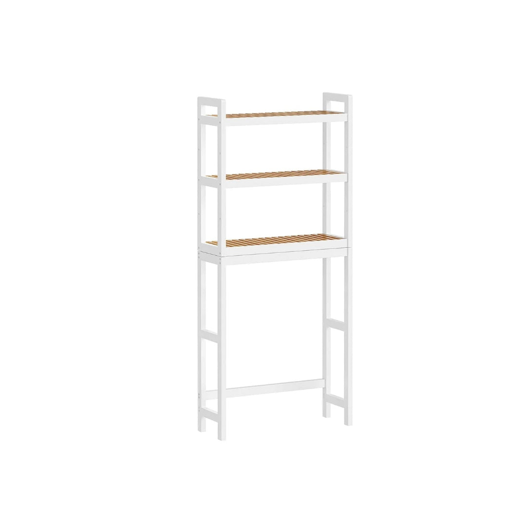 Over Toilet Bathroom Organizer 3-Tier Bamboo Shelf 66.9in High – product view 1 | Amaraloft