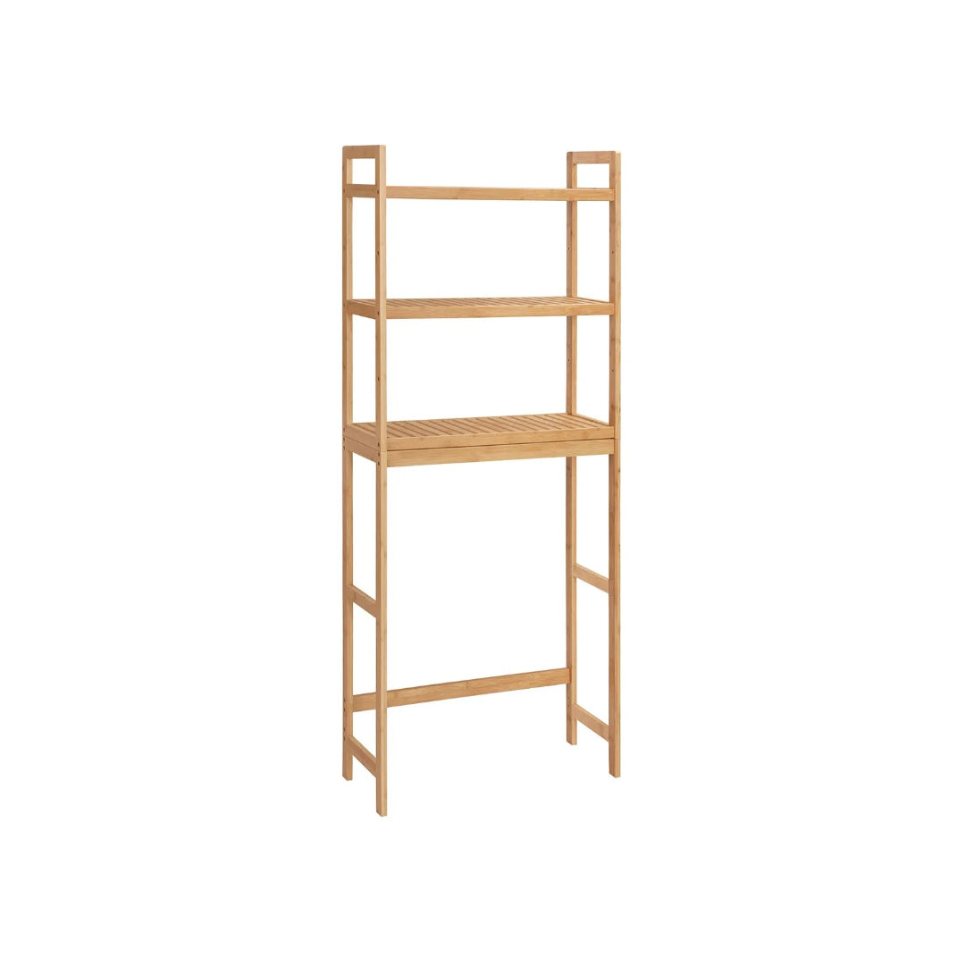 Over Toilet Bathroom Organizer 3-Tier Bamboo Shelf 66.9in High – product view 2 | Amaraloft