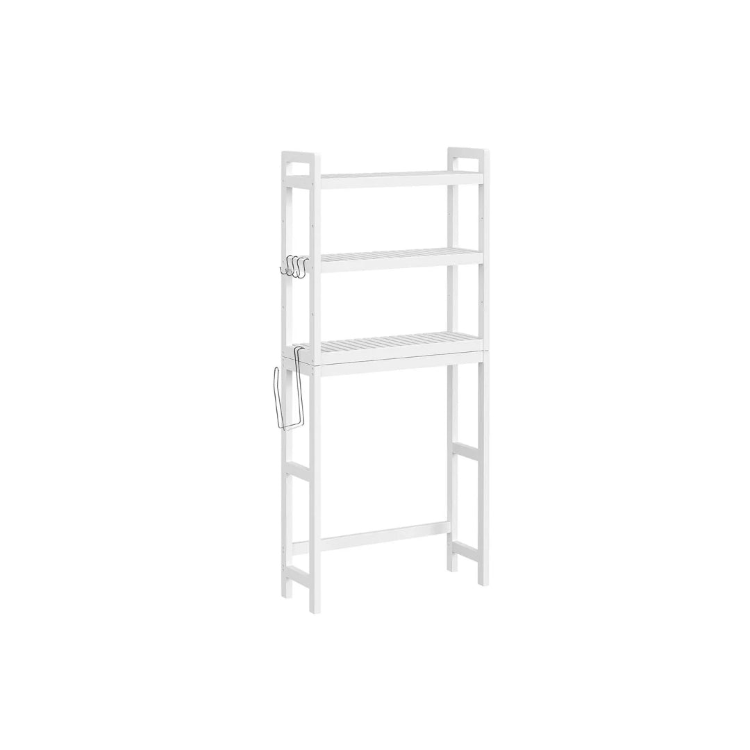 Over Toilet Bathroom Organizer 3-Tier Bamboo Shelf 66.9in High – product view 6 | Amaraloft