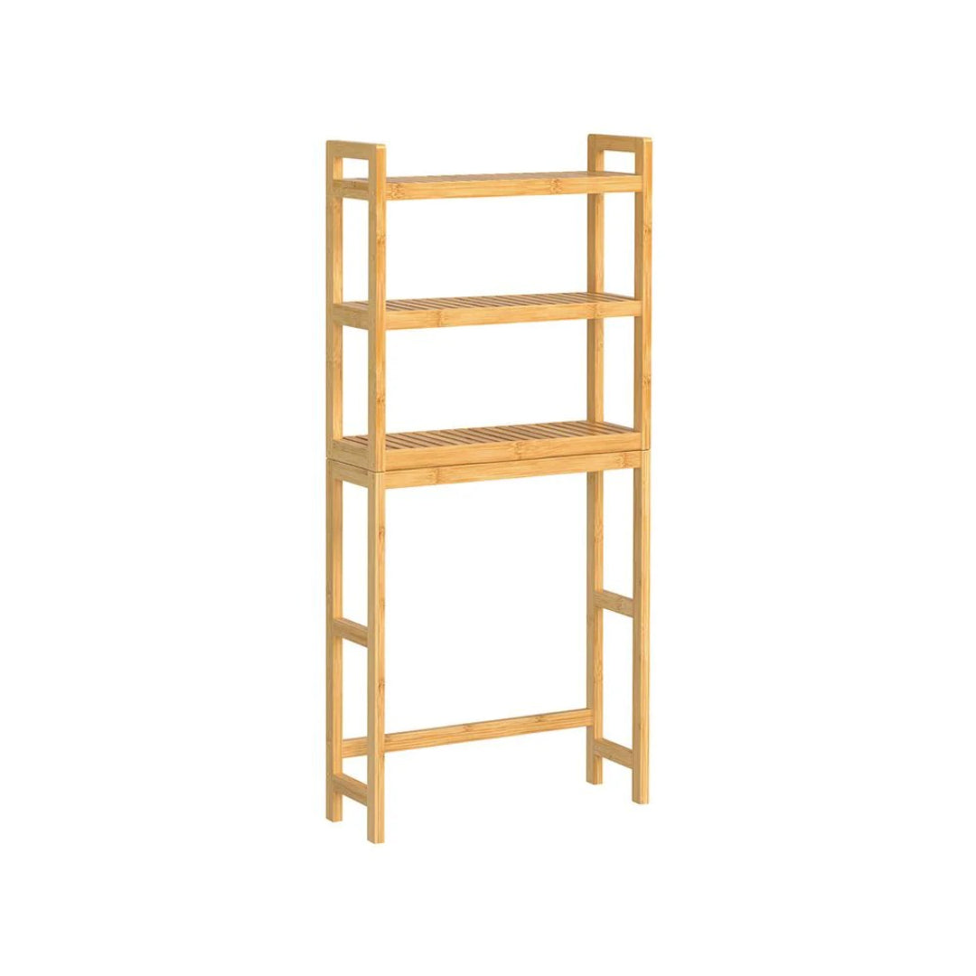 Over Toilet Bathroom Organizer 3-Tier Bamboo Shelf 66.9in High – product view 7 | Amaraloft