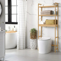 Over Toilet Bathroom Organizer 3-Tier Bamboo Shelf 66.9in High – product view 10 | Amaraloft