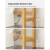 Over Toilet Bathroom Organizer 3-Tier Bamboo Shelf 66.9in High – product view 11 | Amaraloft