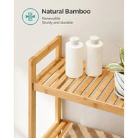 Over Toilet Bathroom Organizer 3-Tier Bamboo Shelf 66.9in High – product view 14 | Amaraloft