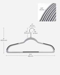 Plastic Coat Hangers Pack Of 50 – product view 15 | Amaraloft