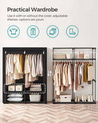 Portable Closet Wardrobe 55.1 X 16.9 X 68.5 Inches - product photo 04