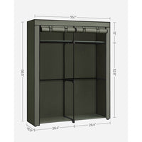 Portable Closet Wardrobe 55.1 X 16.9 X 68.5 Inches - product photo 23