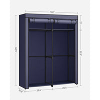 Portable Closet Wardrobe 55.1 X 16.9 X 68.5 Inches - product photo 32