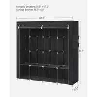 Portable Closet With 3 Shelves - product photo 37