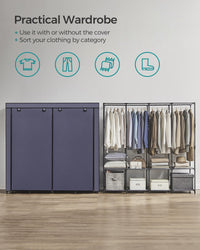 Portable Closet With 3 Shelves - product photo 50