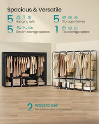 Portable Closet With 3 Shelves - product photo 58