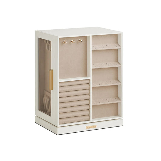 Rotating Jewelry Box Organizer With 5 Drawers And Hooks – product view 1 | Amaraloft