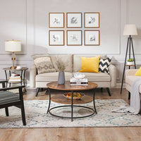 Round End Table With 2 Shelves - product photo 03