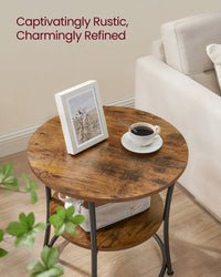 Round End Table With 2 Shelves - product photo 10