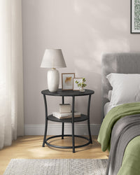 Round End Table With 2 Shelves - product photo 26