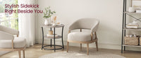 Round End Table With 2 Shelves - product photo 48