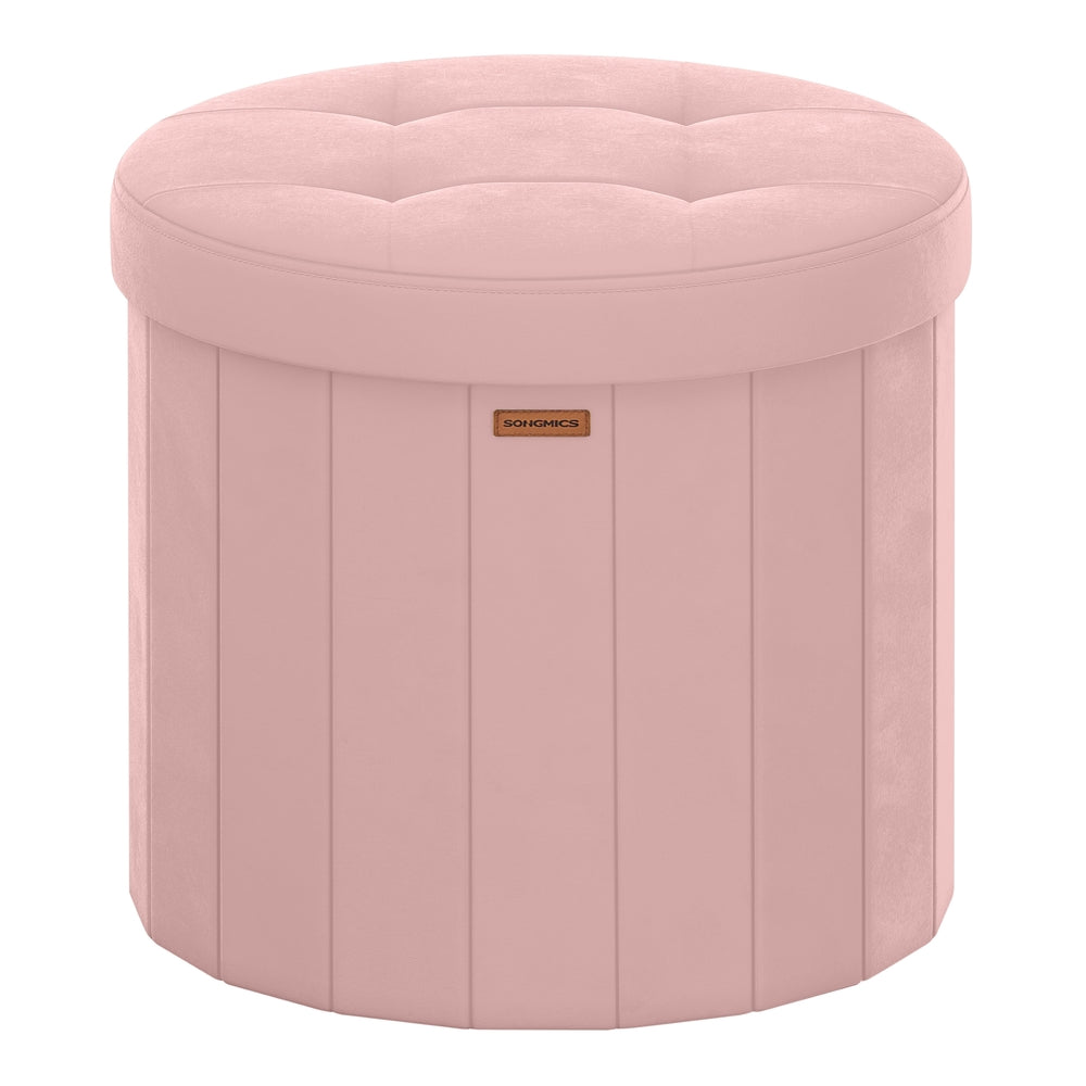 Round Storage Ottoman With Removable Lid - product photo 01