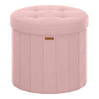 Round Storage Ottoman With Removable Lid - product photo 01