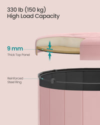Round Storage Ottoman With Removable Lid - product photo 09