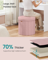 Round Storage Ottoman With Removable Lid - product photo 10