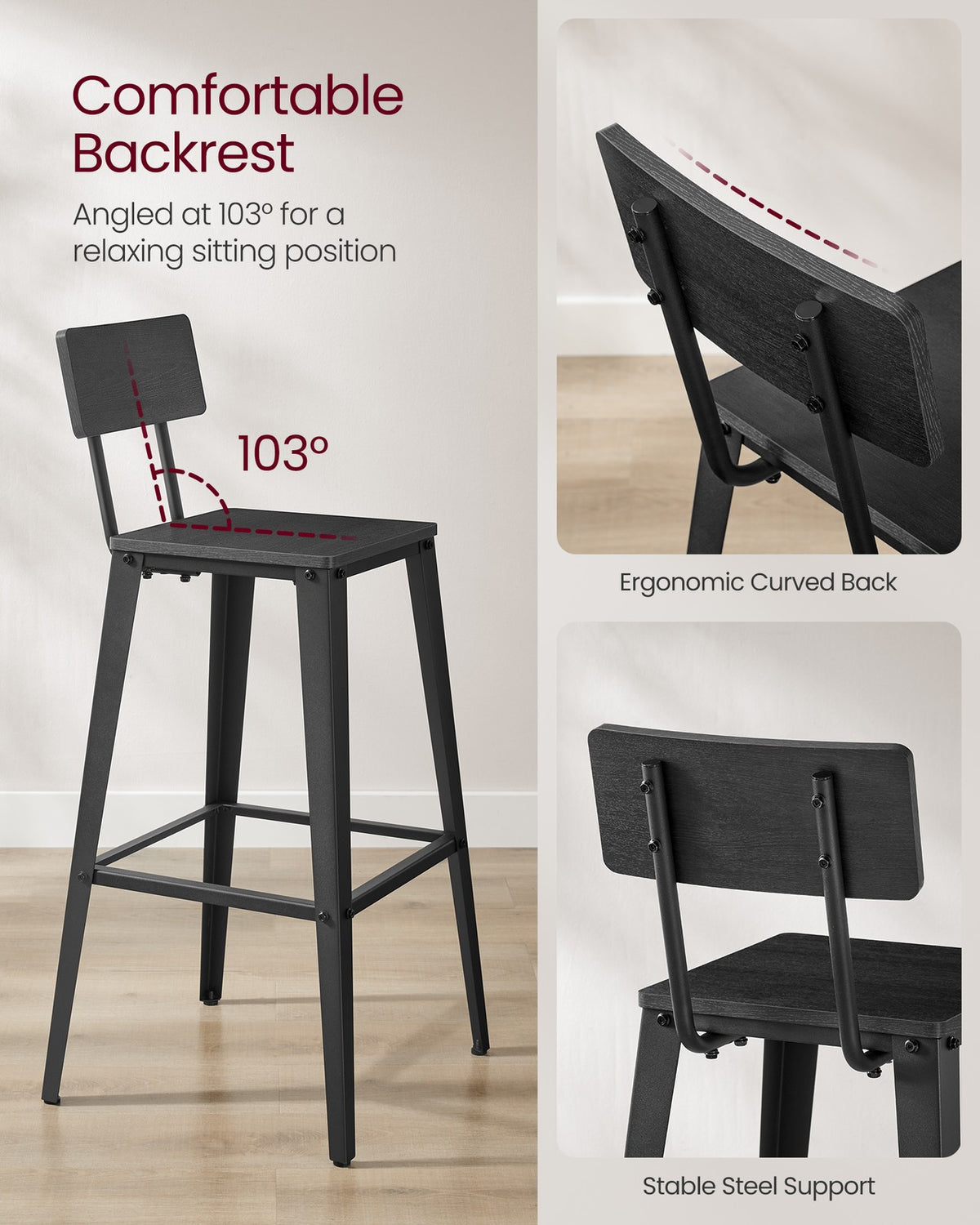 Set Of 2 Bar Stools - product photo 13