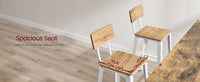 Set Of 2 Bar Stools With Footrest And Curved Backrest, Industrial Design - product photo 52