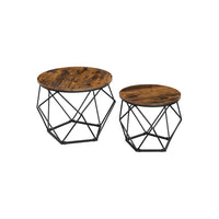 Set Of 2 Round Coffee Tables, Nesting Side Tables 19.7 And 23.6 Inch - product photo 30