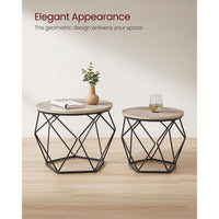 Set Of 2 Round Coffee Tables, Nesting Side Tables 19.7 And 23.6 Inch - product photo 50