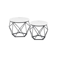 Set Of 2 Round Coffee Tables, Nesting Side Tables 19.7 And 23.6 Inch - product photo 53