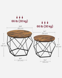 Set Of 2 Small Coffee Table - product photo 07