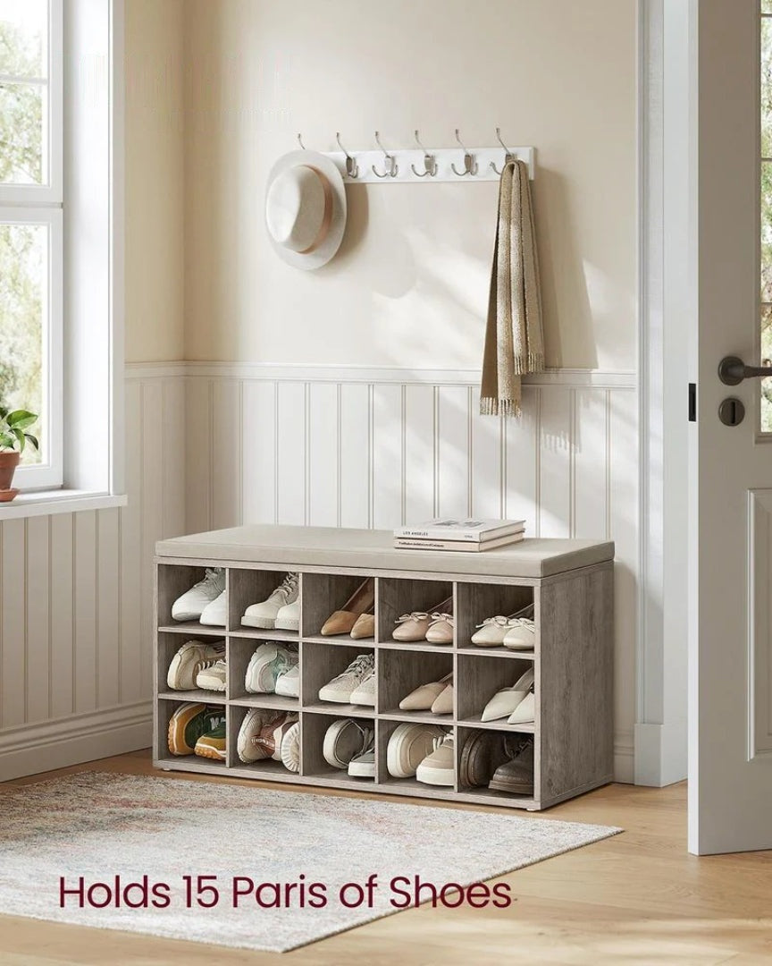 Shoe Storage Bench With Cushion – product view 15 | Amaraloft