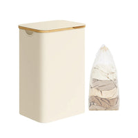 Slim Laundry Hamper With Lid 34.3 Gallon 2 Section Sorter – product view 4 | Amaraloft