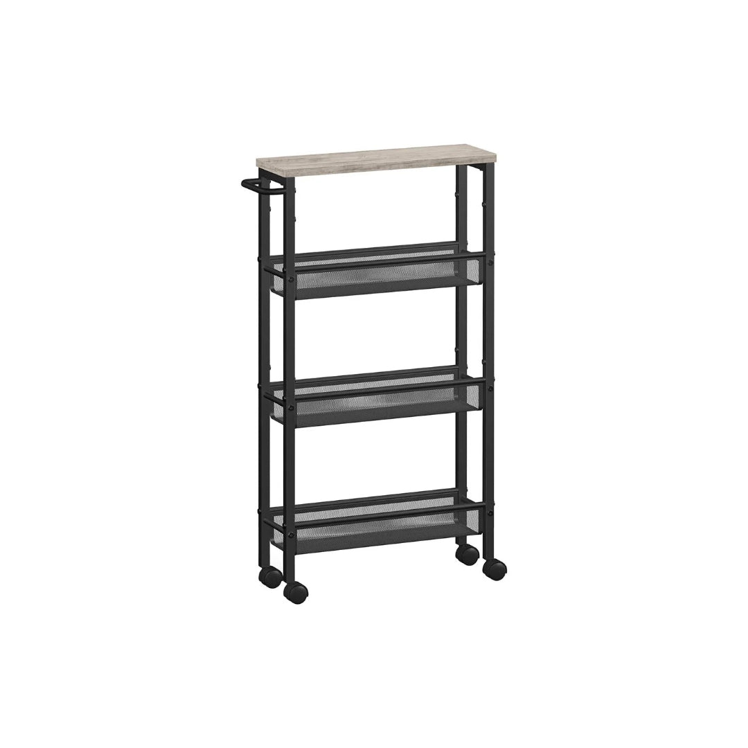 Slim Rolling Storage Cart 4 Or 5 Tier Narrow Utility – product view 3 | Amaraloft