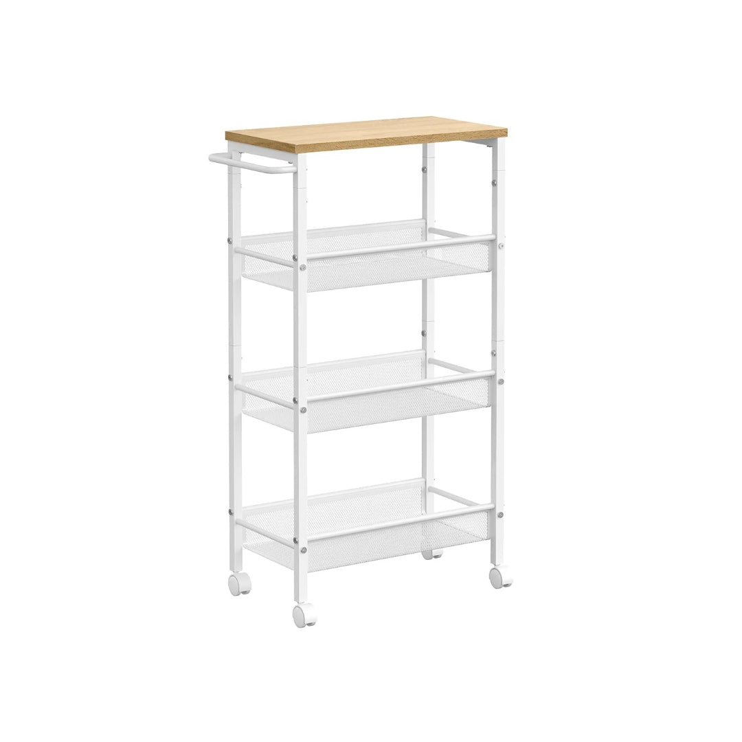 Slim Rolling Storage Cart 4 Or 5 Tier Narrow Utility – product view 6 | Amaraloft