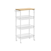 Slim Rolling Storage Cart 4 Or 5 Tier Narrow Utility – product view 6 | Amaraloft