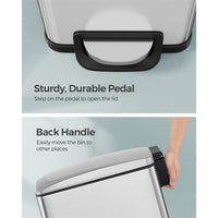 Slim Stainless Steel Trash Bin - product photo 07