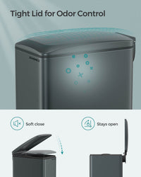 Slim Stainless Steel Trash Bin - product photo 28