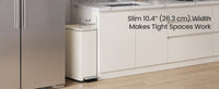Slim Stainless Steel Trash Can With Lid And Removable Inner Bucket - product photo 36