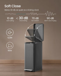 Slim Stainless Steel Trash Can With Lid For Kitchen - product photo 09