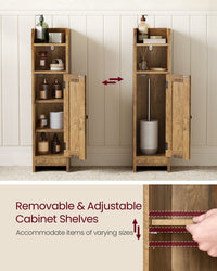 Small Bathroom Storage Corner Floor Cabinet With Door - product photo 04