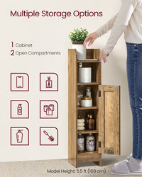 Small Bathroom Storage Corner Floor Cabinet With Door - product photo 11
