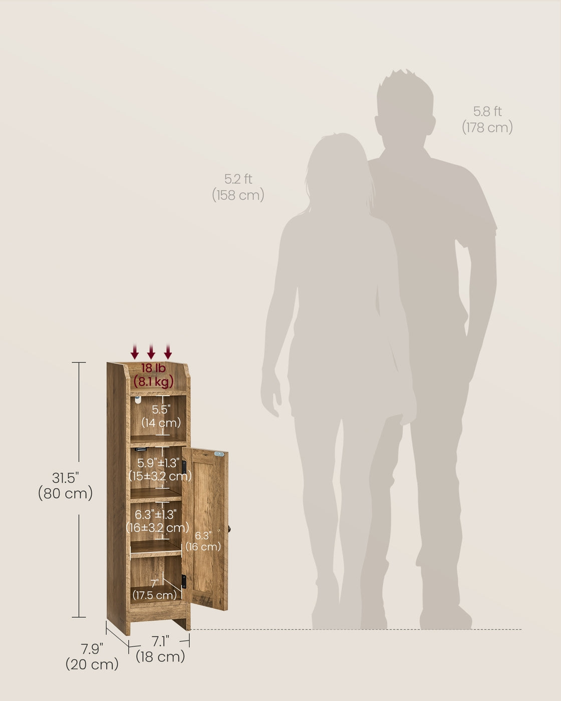 Small Bathroom Storage Corner Floor Cabinet With Door - product photo 13