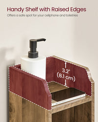 Small Bathroom Storage Corner Floor Cabinet With Door - product photo 14
