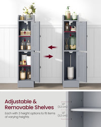 Small Bathroom Storage Corner Floor Cabinet With Door - product photo 21