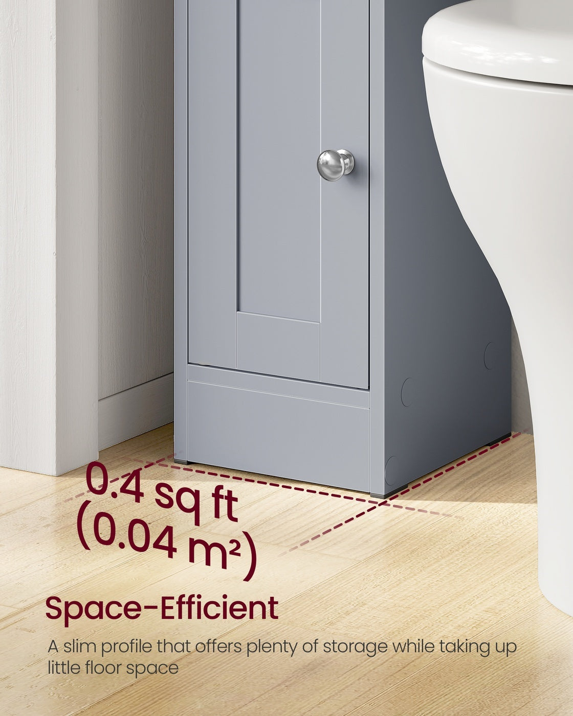 Small Bathroom Storage Corner Floor Cabinet With Door - product photo 24