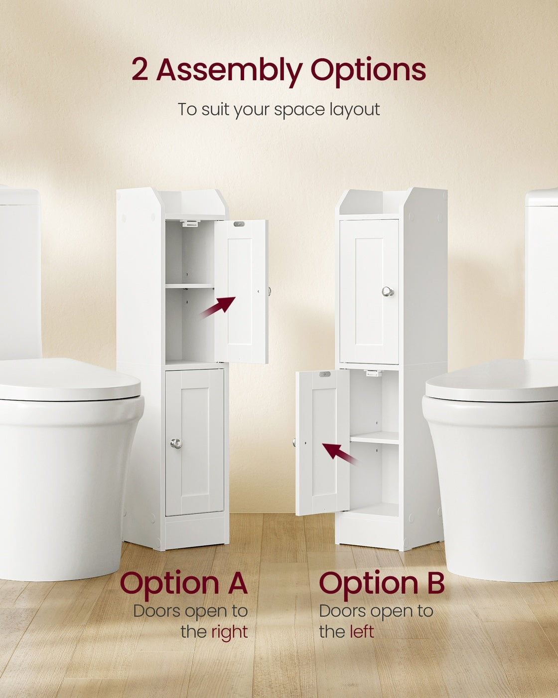 Small Bathroom Storage Corner Floor Cabinet With Door - product photo 26